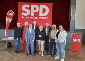 Delegierte des Ortsvereins Heimsheim-Heckengäu beim Europakreisparteitag im Mühlacker-Enzberg